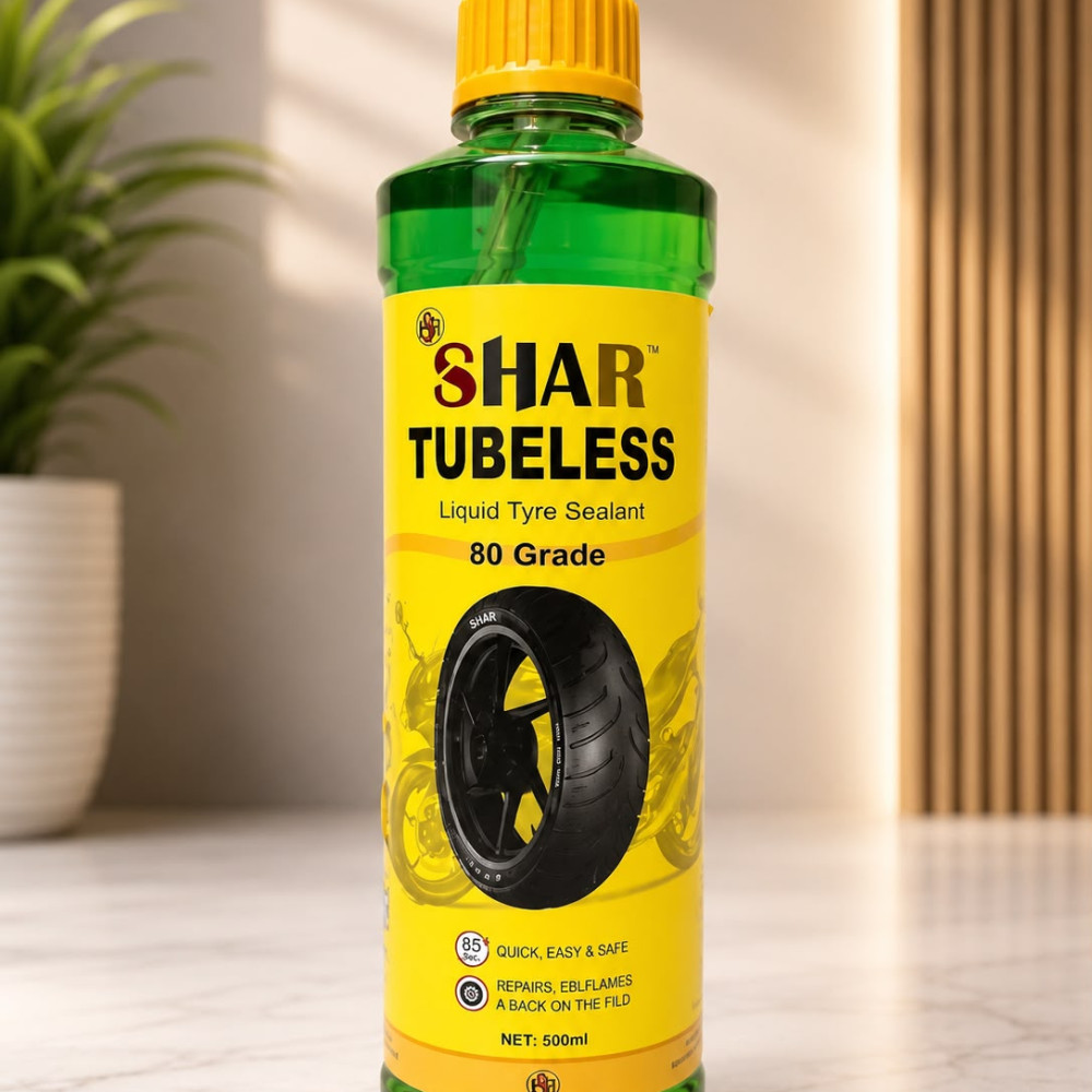 (Special Quality For Personal Use) SHAR Tubeless Liquid Tyre Sealant – 80 Grade (500ml)